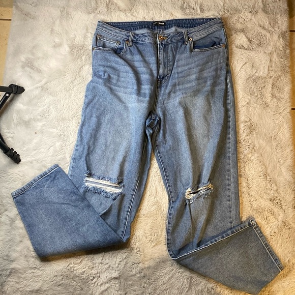 Fashion Nova Light Blue Demin Jeans Womens size 16 - Picture 2 of 5